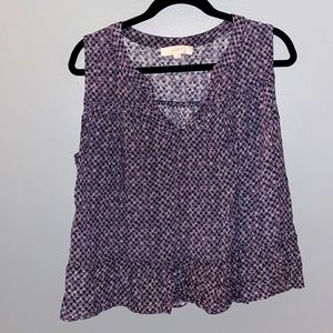 Loft, Size XL patterned tank top!